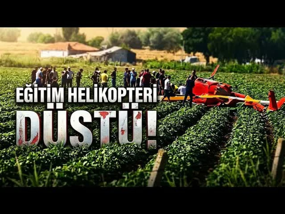 Ankara Temelli’de Eğitim Helikopteri Düştü : 2 yaralı!