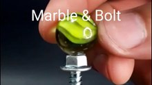 Marble And Bolt 🔩 Friction Welding 🥽 #shorts #viral #diy #science #experiment