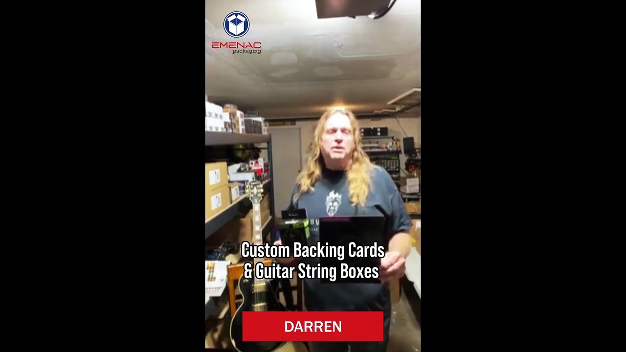 Custom Backing Cards & Guitar String Boxes