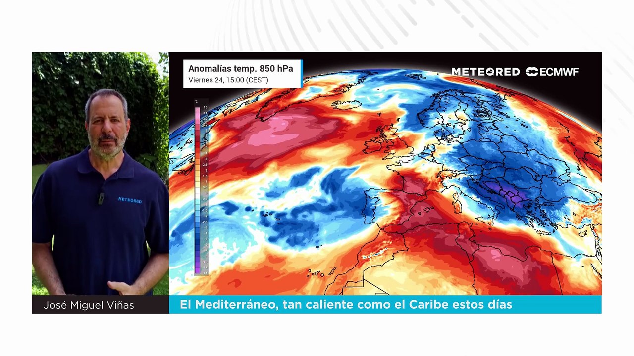 El Mediterráneo, tan caliente como el Caribe estos días