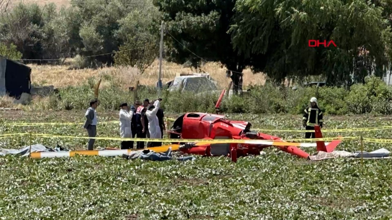 Eğitim helikopteri düştü: 2 yaralı