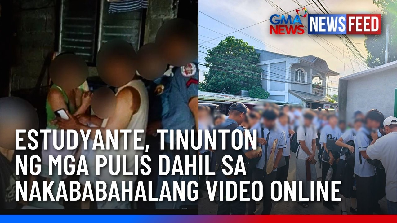 Estudyante, tinunton ng mga pulis dahil sa nakababahalang video online | GMA News Feed