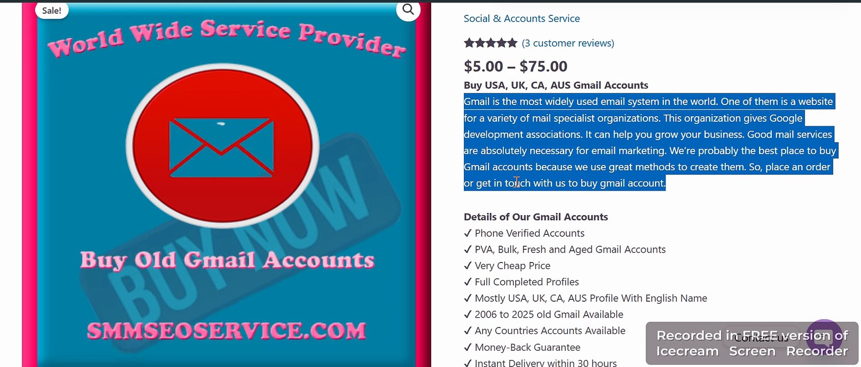 Can I Buy Aged Gmail Accounts in the USA UK CA EU