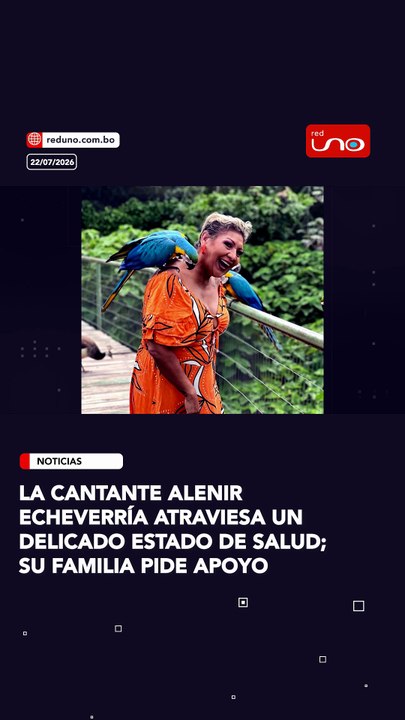 La cantante Alenir Echeverría atraviesa un delicado estado de salud; su familia pide apoyo