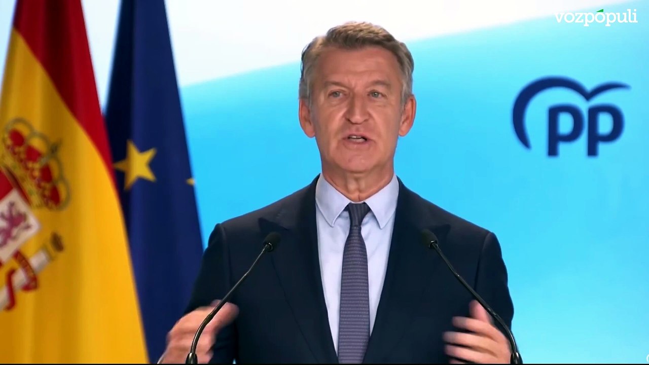 Feijóo: "Lo más lamentable es que sin el Gobierno de Sánchez, Zapatero no habría podido delinquir"