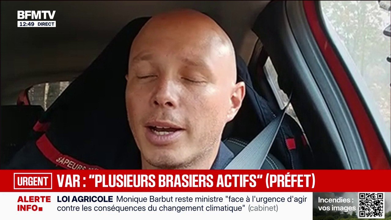 Incendie dans le Var: "Le feu ne progresse que très peu", indique le porte-parole du SDIS 83