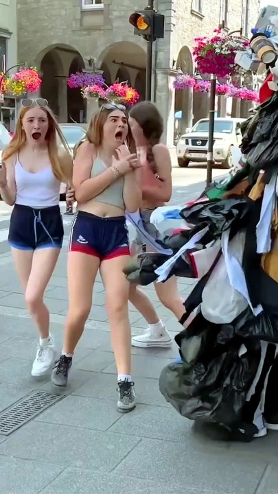 Trash prank video. #trash