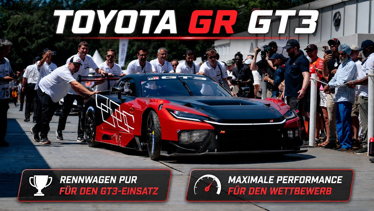 Toyota GR GT3 begeistert mit spektakulären Demofahrten in Goodwood