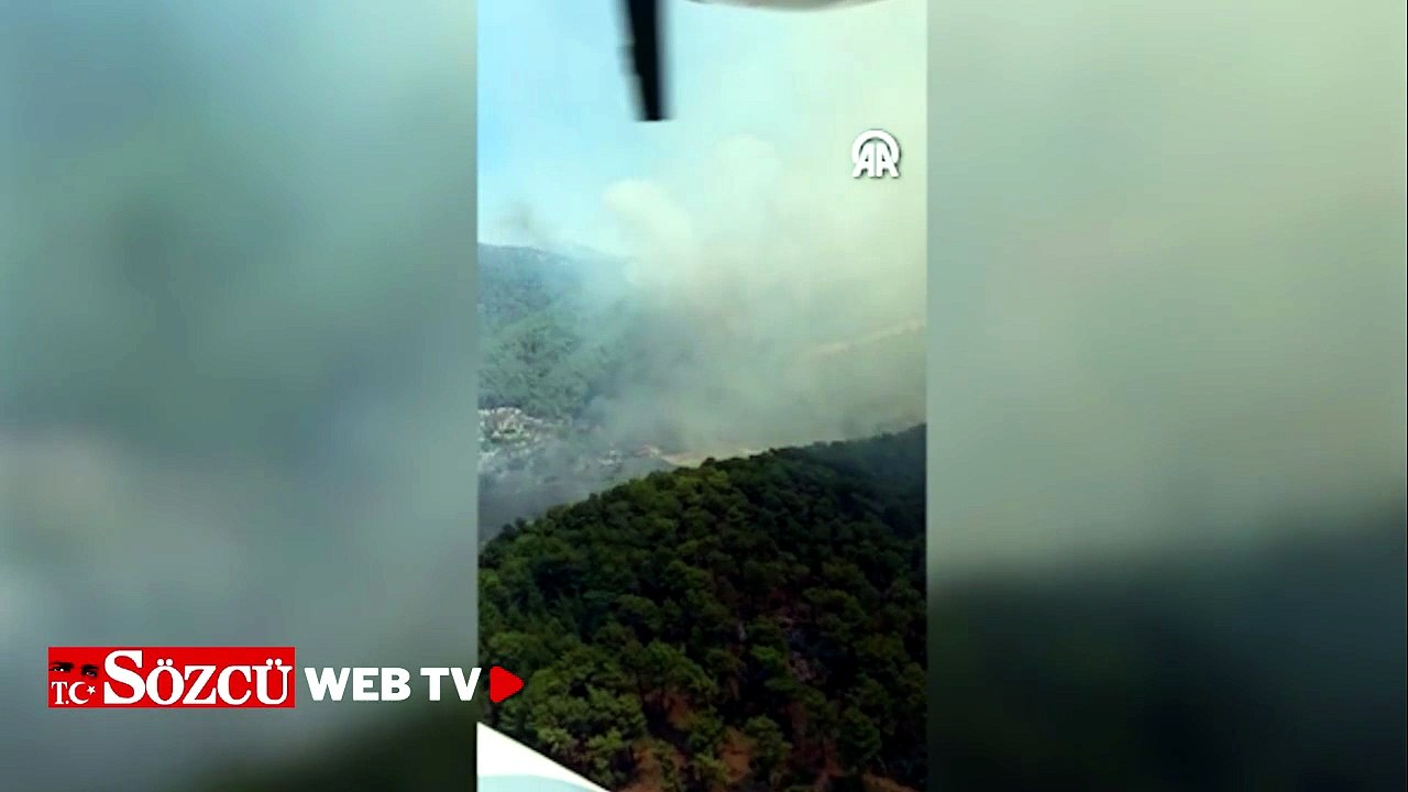 Aydın Kuyucak'ta çıkan orman yangınına müdahale ediliyor