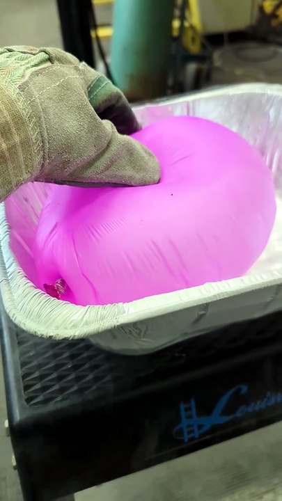 Ballon de baudruche dans l'azote liquide
