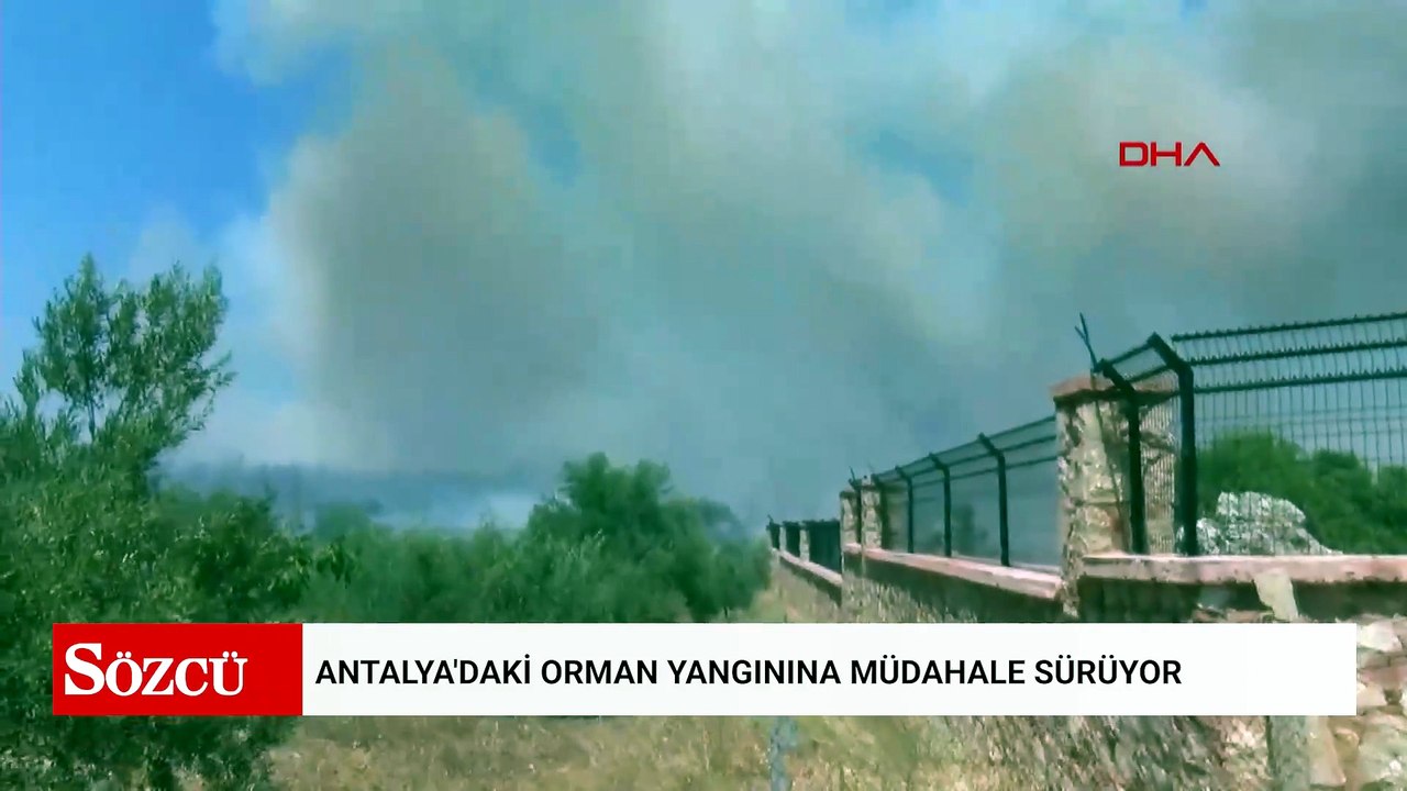 Antalya'daki orman yangınına müdahale sürüyor