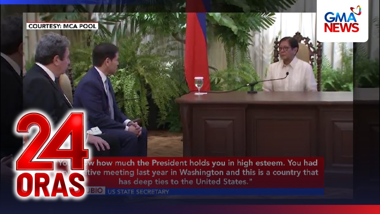 US Secretary of State Marco Rubio, siniguro ang suporta ng Amerika sa Pilipinas | 24 Oras