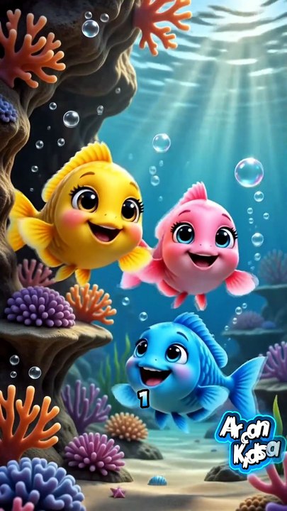 Ten Little fish swimmers