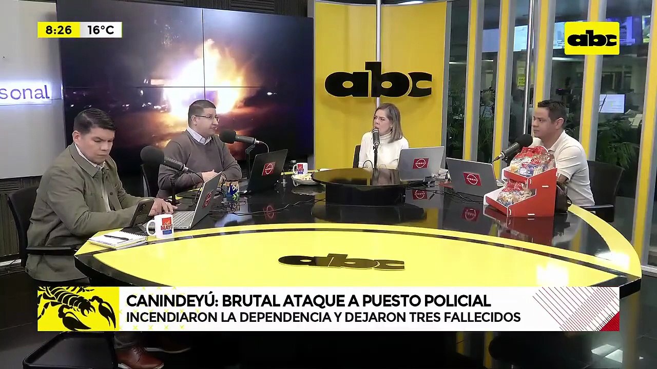 ¡TERROR EN CANINDEYÚ! Comando armado quema puesto policial y deja tres fallecidos