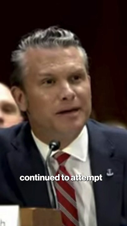 Hegseth smirks during explosive clash with Dem. Senator