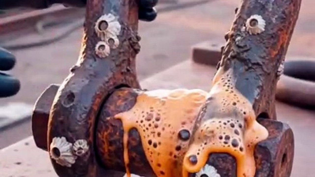 70-Year-Old Ship Anchor Shackle Restoration.