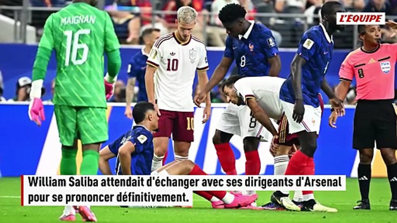 Pas d'opération pour William Saliba, touché au dos - Foot