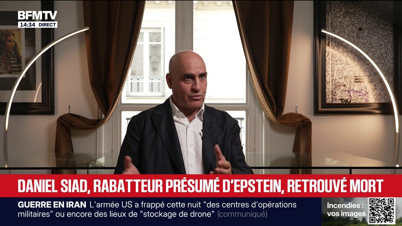 Mort de Daniel Siad : "J'ai une très bonne réputation", déclarait-il sur BFMTV, alors qu'il était soupçonné d'avoir été un recruteur de Jeffrey Epstein