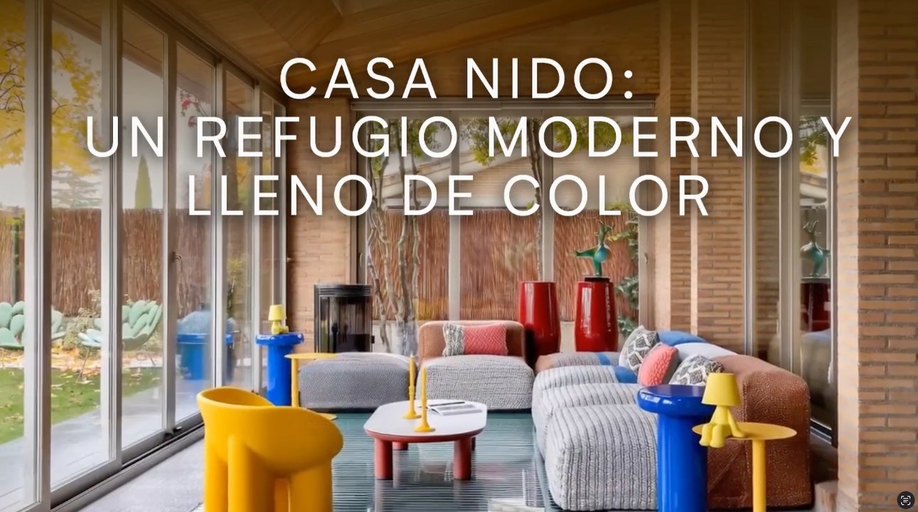 Casa Nido: un refugio contemporáneo y lleno de color