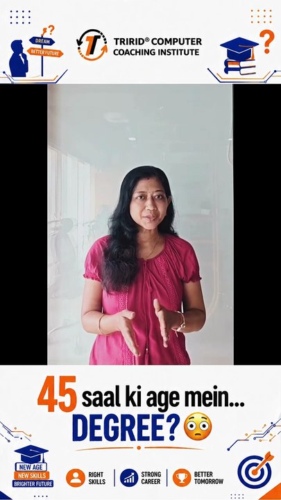 45 saal age mein... Degree - Anyone can learn computers