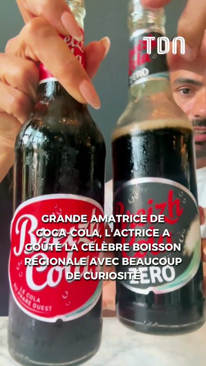 Eva Longoria teste le Breizh Cola pour la première fois