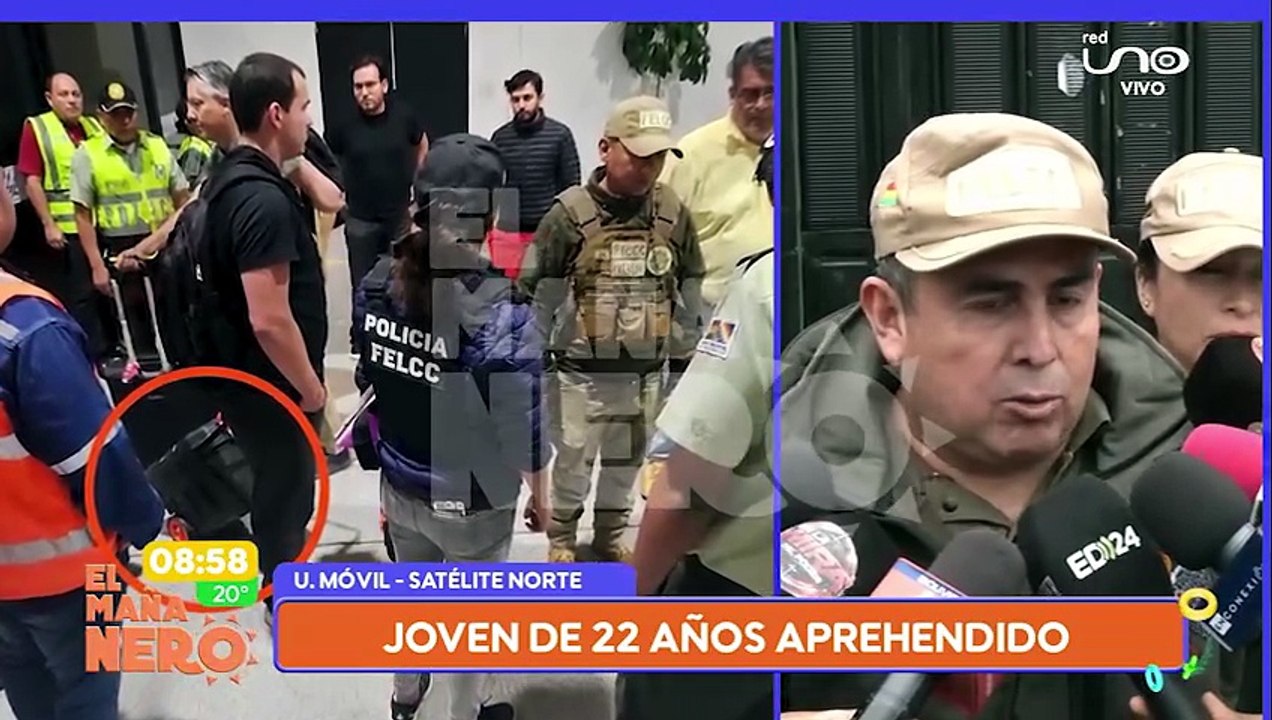 Informe policial de maleta con oro