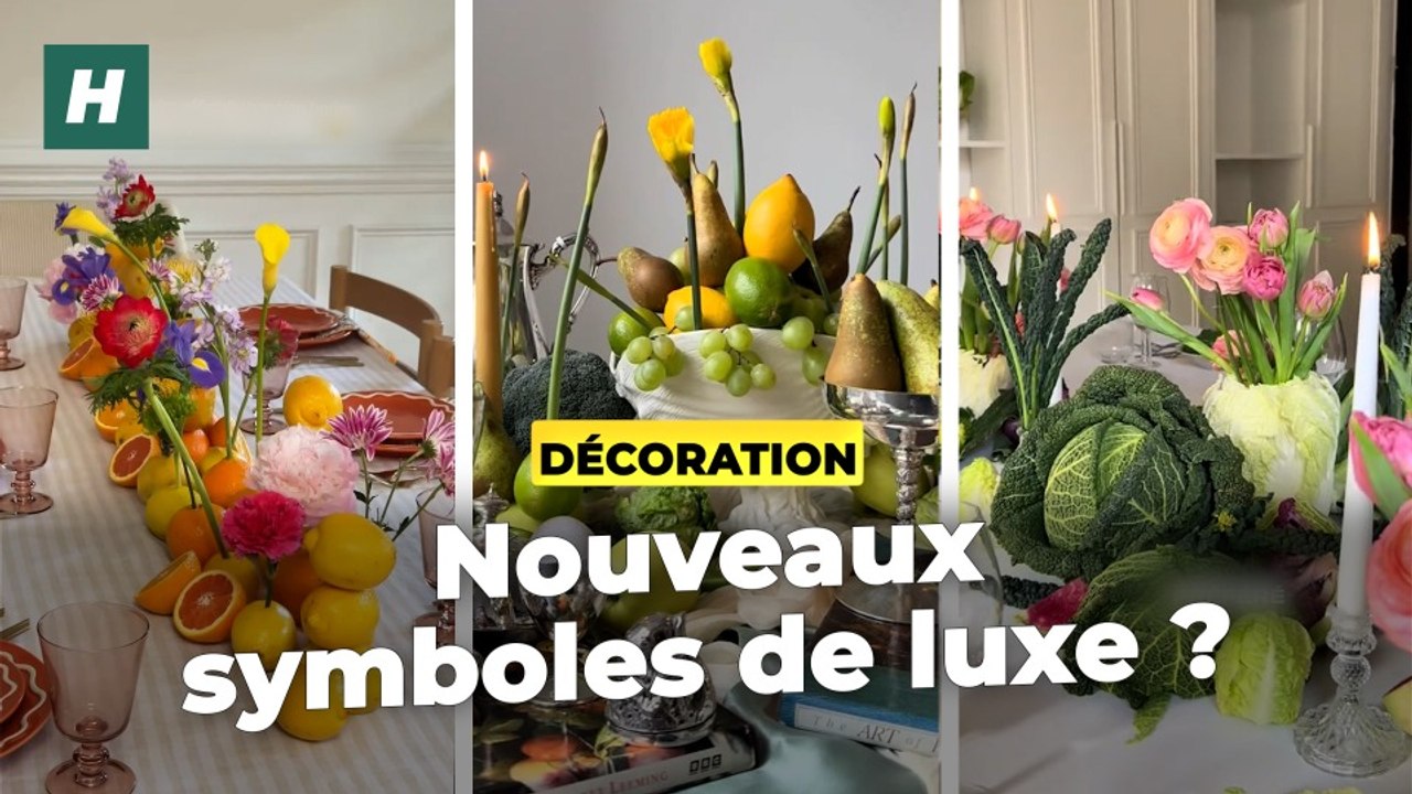 Comment les fruits et légumes frais sont devenus des décorations de luxe