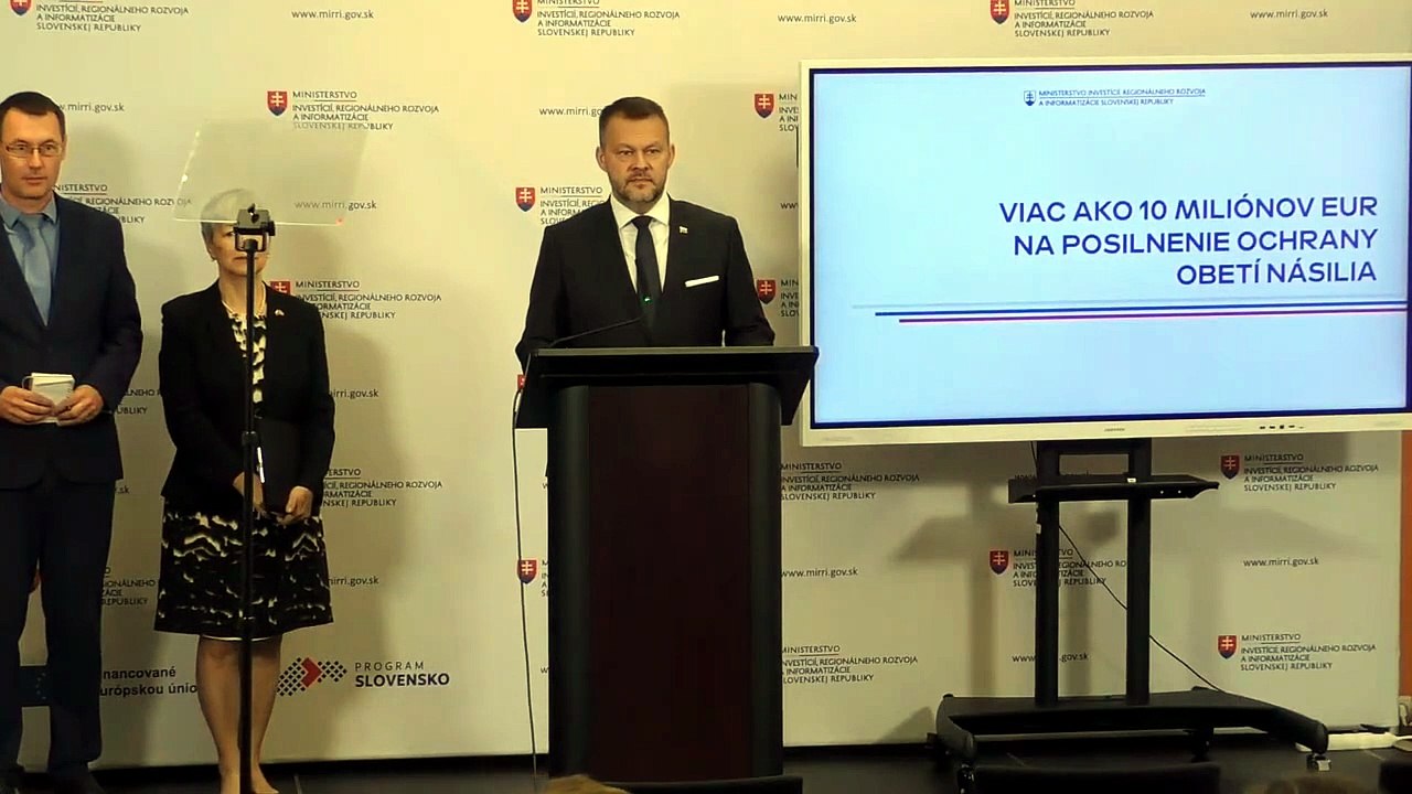 MIRRI predstavilo výzvy na posilnenie ochrany obetí násilia za vyše 10 mil. eur