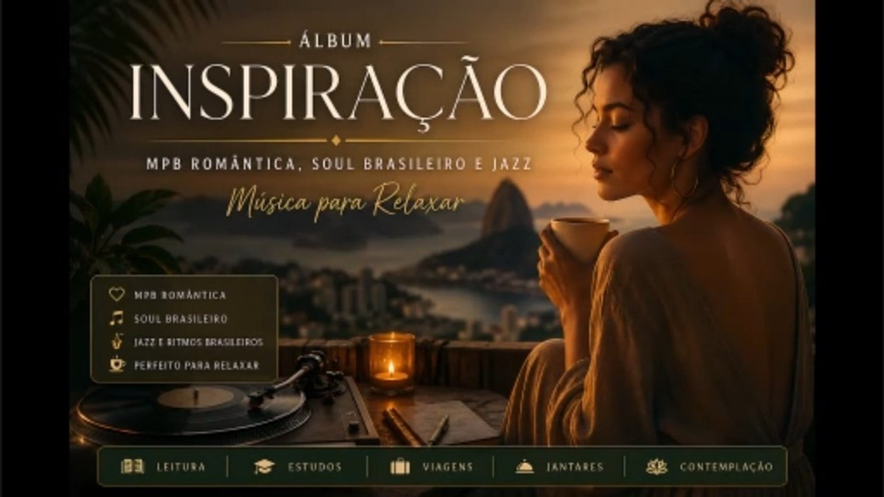 Álbum INSPIRAÇÃO | MPB Romântica, Soul Brasileiro e Jazz | Música para Relaxar Vol.01