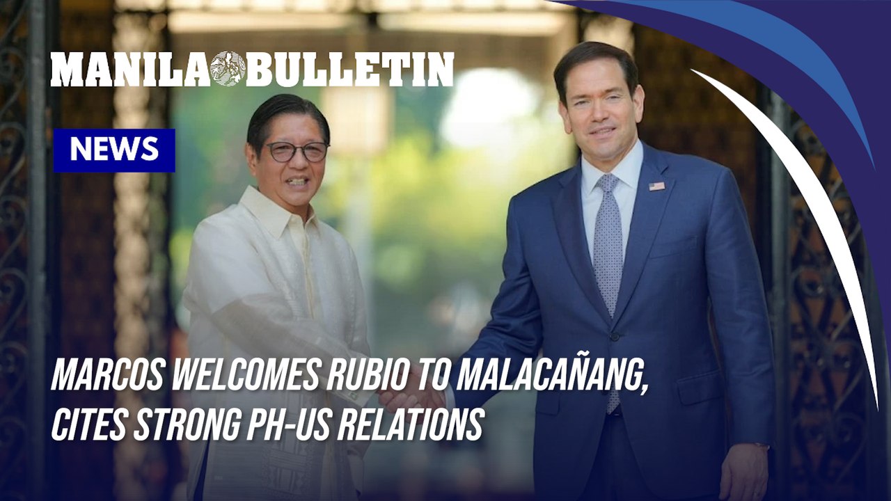 Marcos welcomes Rubio to Malacañang, cites strong PH-US relations