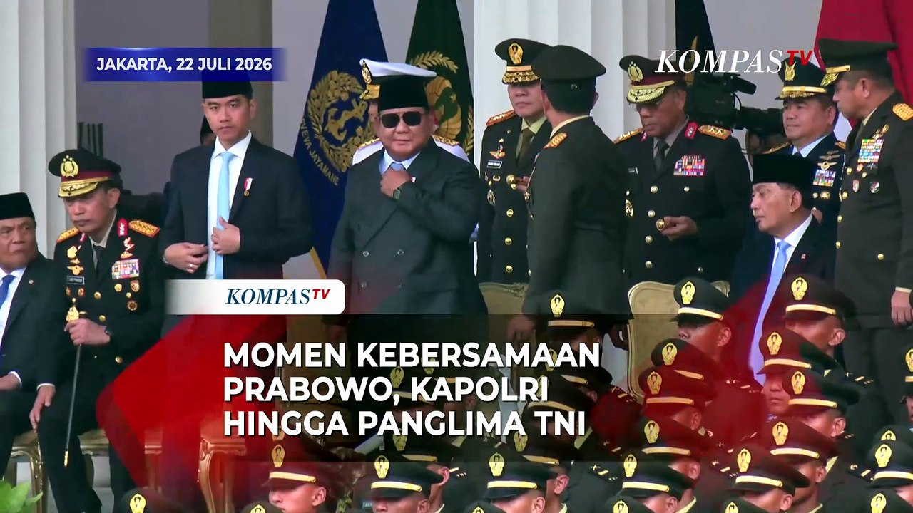 Potret Kebersamaan Prabowo, Kapolri, dan Panglima TNI saat Praspa di Istana