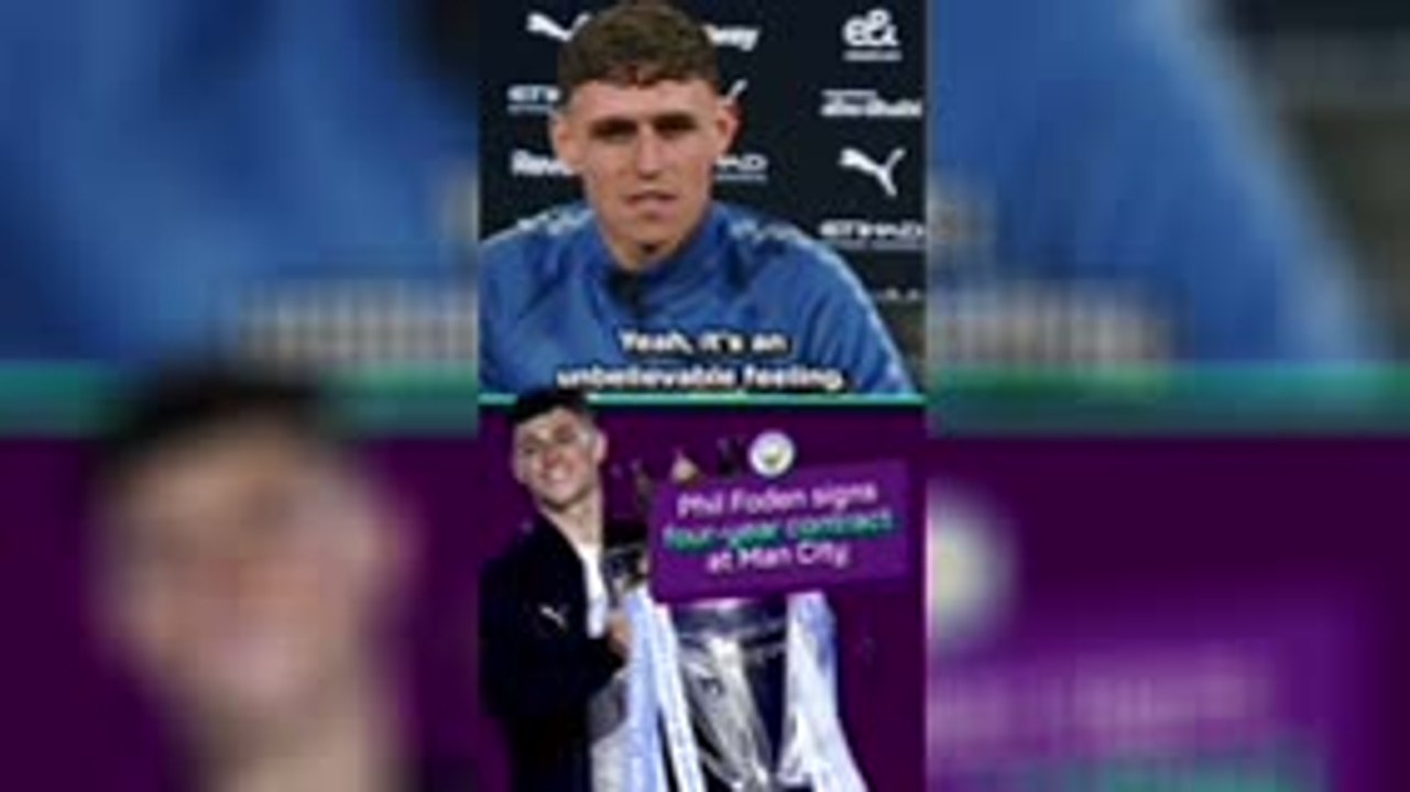 Foden 'lost for words' with City extension