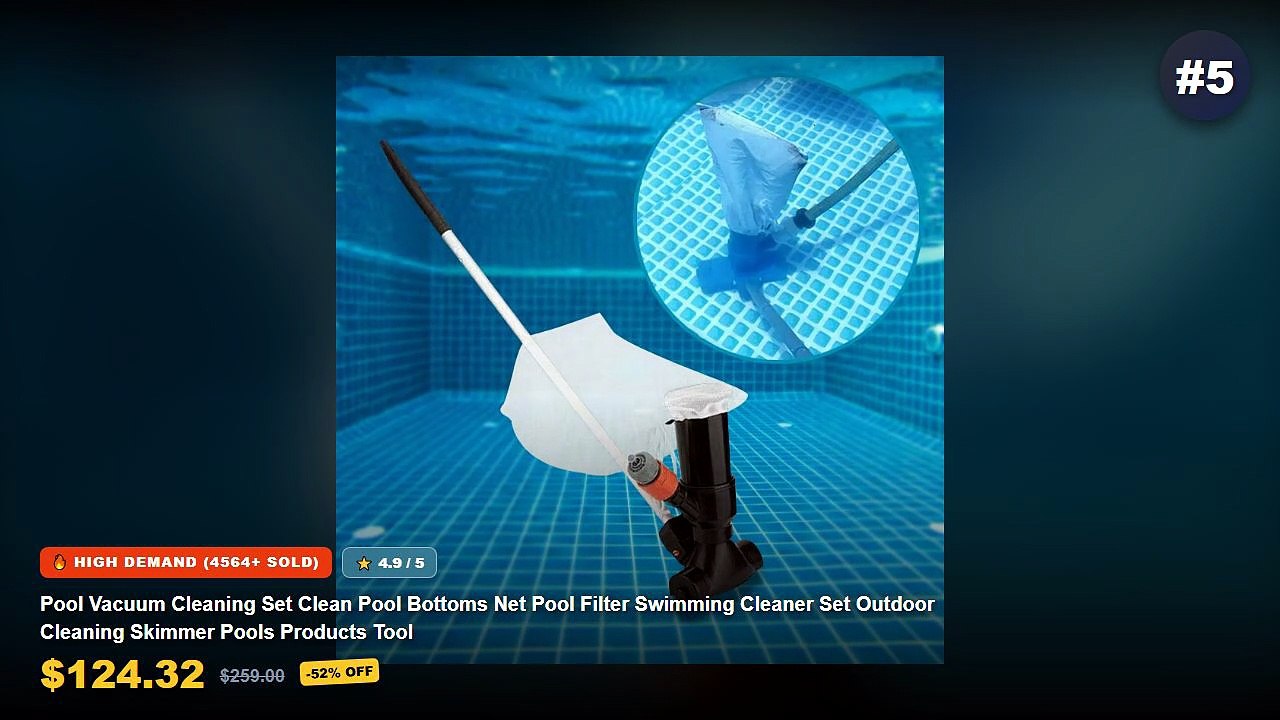 Amazing Vacuum Cleaner For Outdoor You Need To See - Pool Vacuum Cleaning Set Clean Pool Bottoms Net Pool Filter Swimmin...
