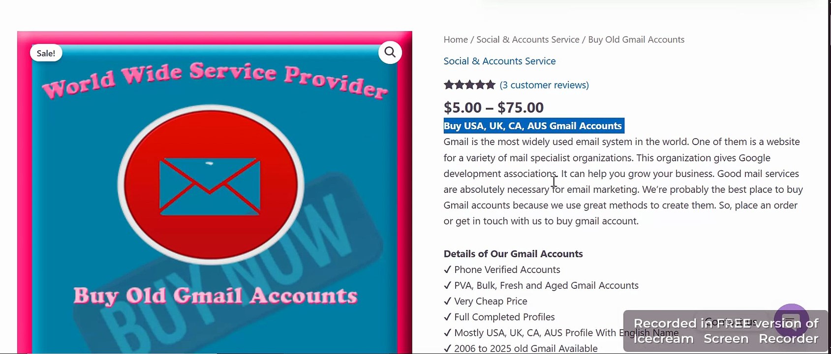 Best 80 Sites to Purchase Old Gmail Accounts (2FA, Aged ...