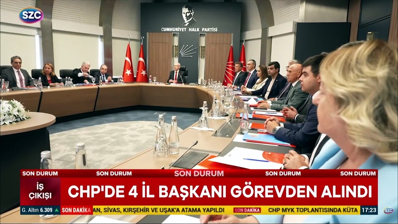 CHP'de 4 il başkanı görevden alındı
