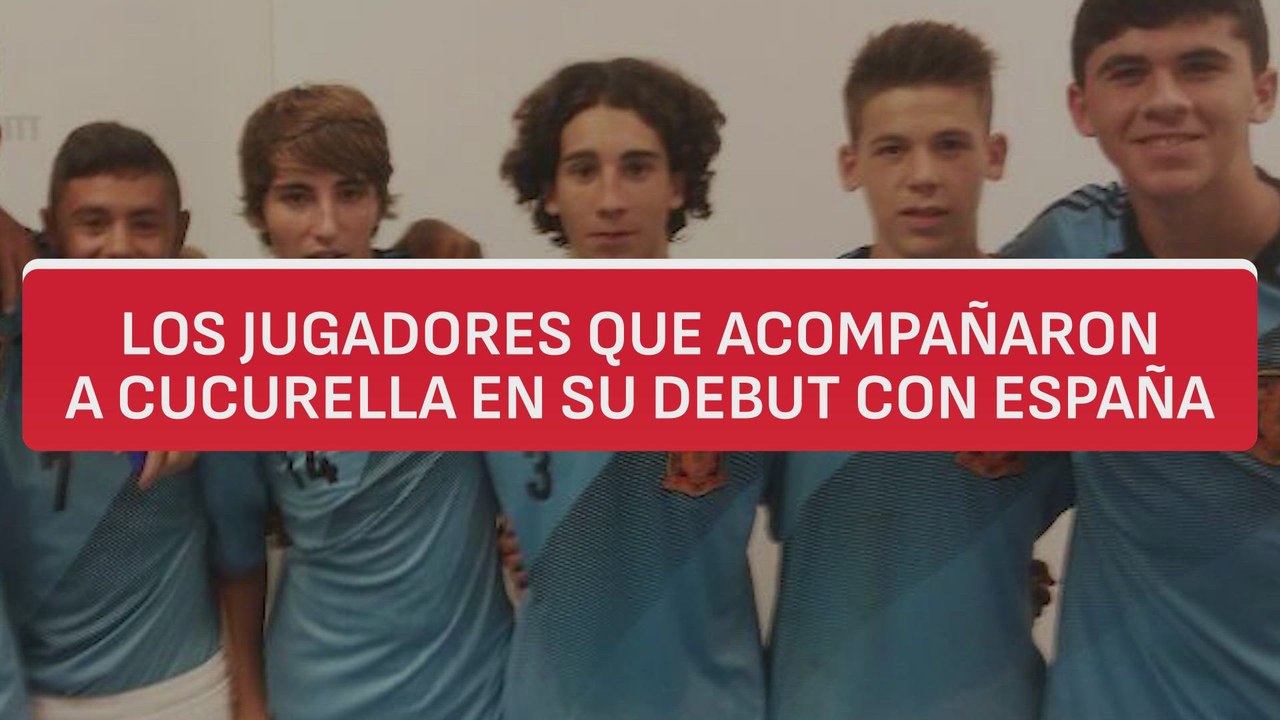 Los jugadores que acompañaron a Cucurella en su debut con España