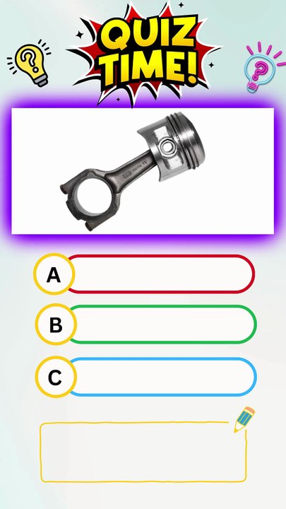 Guess the engine part Name| Automotive Quiz Time #6 #quiz #quiztime #quizchallenge #crank #piston