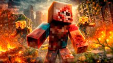 Sobreviví 100 días en un apocalipsis zombi en Francia jugando Minecraft