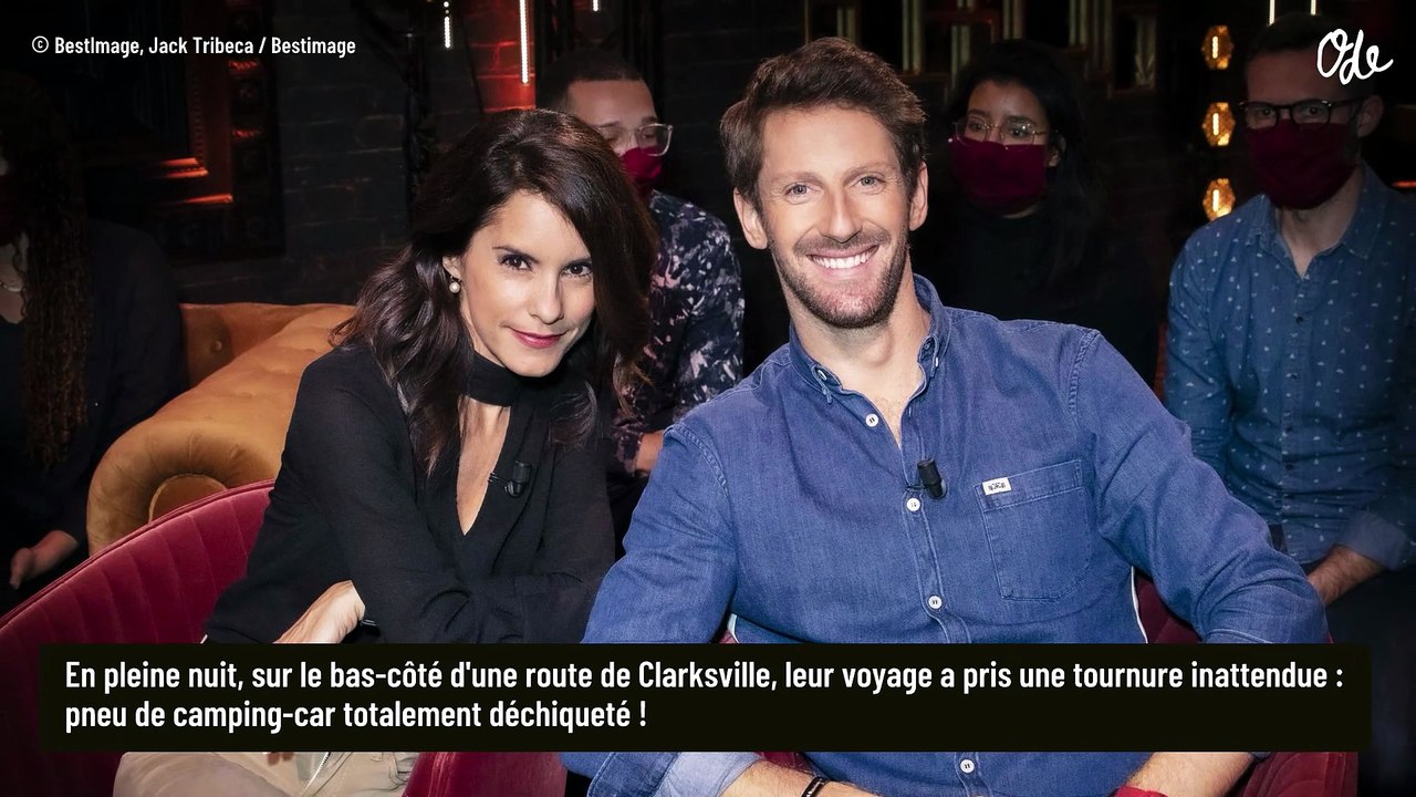 Marion et Romain Grosjean coincés en pleine nuit avec leurs trois enfants sur une route américaine : le road-trip familial démarre d'une manière inattendue