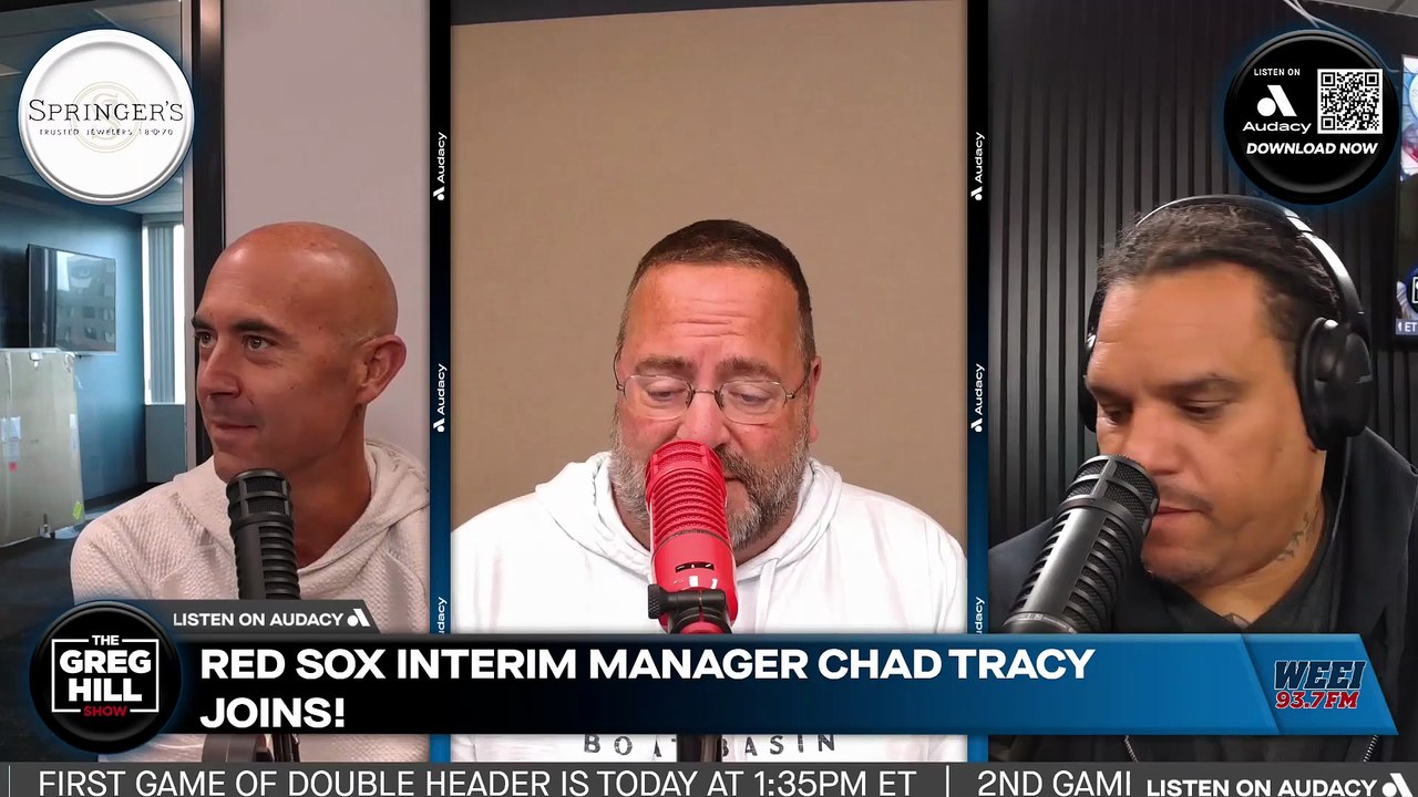 Interim manager of the 14-game win streak Boston Red Sox, Chad Tracy, joins live!