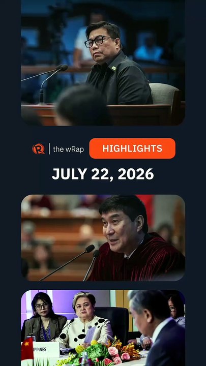 Today’s headlines: Melvin Matibag, Raffy Tulfo, Philippines-China relations | The wRap | July 22, 2026