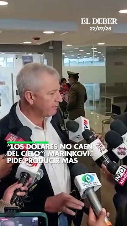 “Los dólares no caen del cielo”: Marinković pide producir más