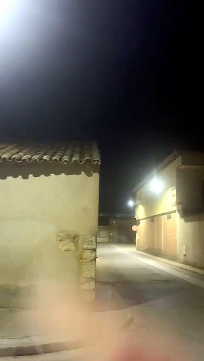 Imágenes de ratas en los tejados de una calle de Rioseco