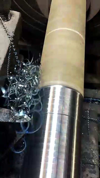 Satisfying CNC Lathe Cutting 🔥 | High Precision Shaft Machining | Aamer Industry #Shorts