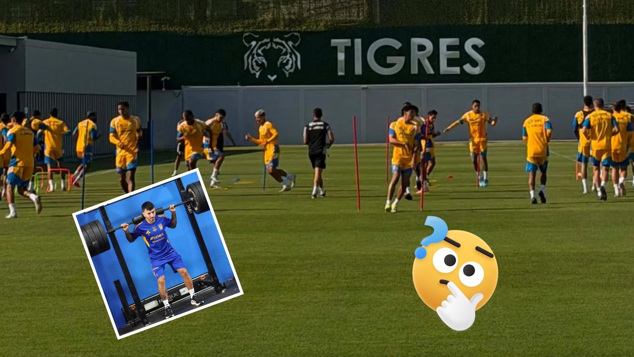 Ángel Correa no entrena a la par de Tigres; el argentino hace trabajo aparte en gimnasio 