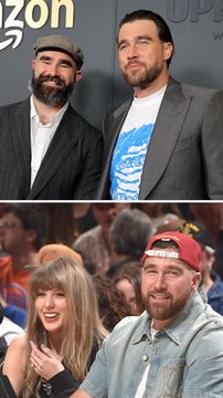 Jason Kelce grades Travis Kelce’s singing chops after Taylor Swift wedding duet