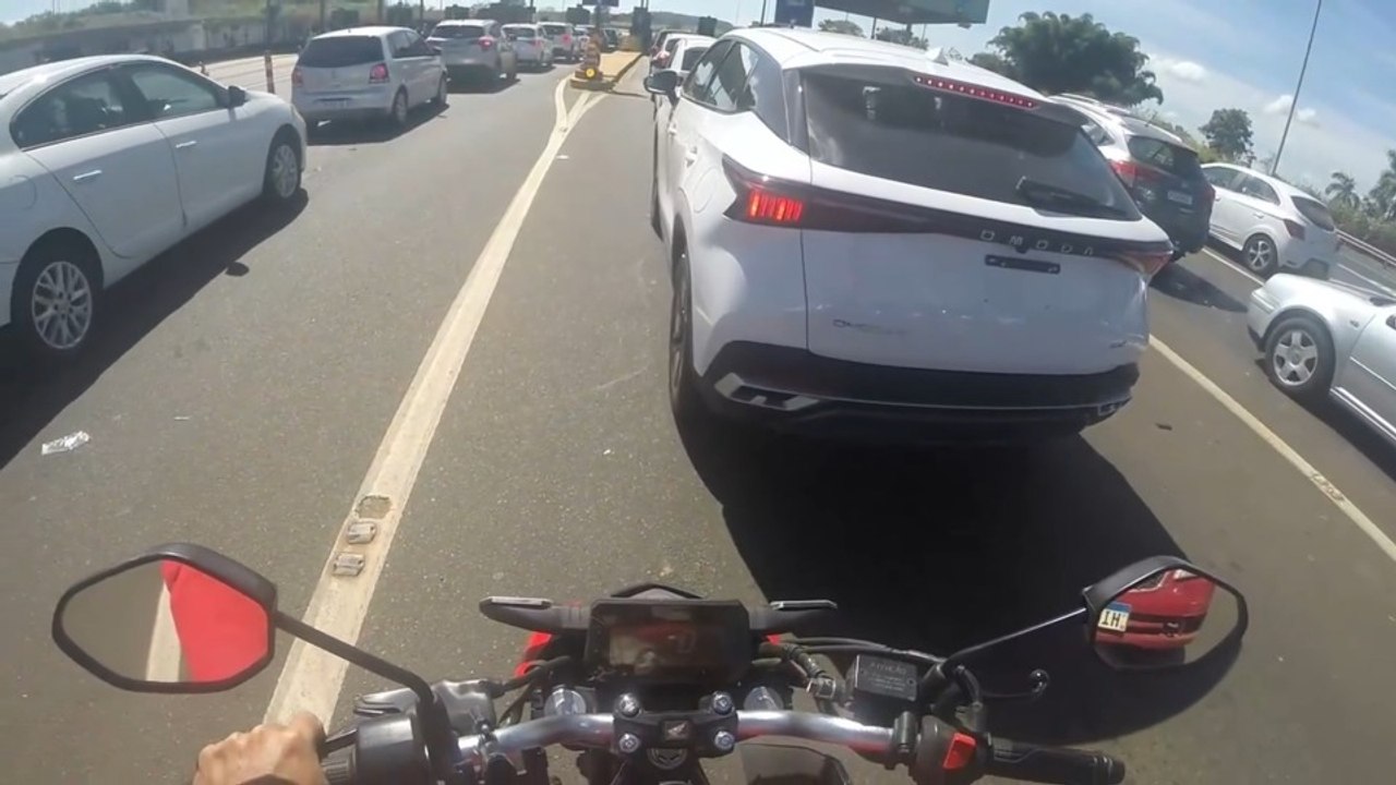 Voltando de Uberlândia pela BR-050 🚛🏍️ susto 😮 na estrada e parada no pedágio (1)