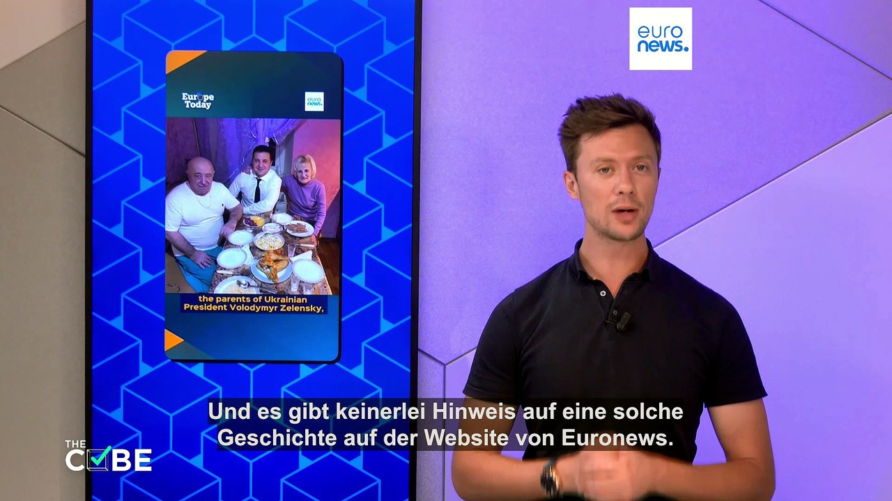 Gefälschtes Euronews-Video: 'Korruptionsermittlungen' gegen Selenskyjs Eltern