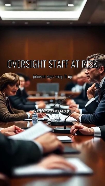 Mike Johnson Makes Oversight Staff Expendable