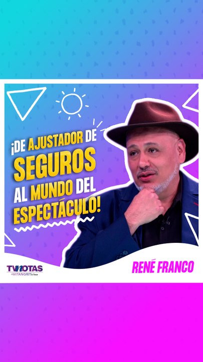 René Franco revela el inesperado trabajo que tuvo antes de la televisión